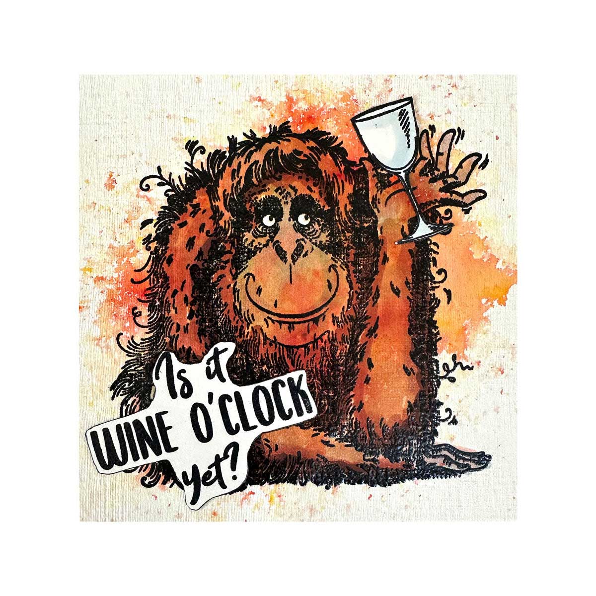 Pink Ink Designs Clear Stamp Set - Orangutangle Orangutan [07-0017-PI] - Image 3
