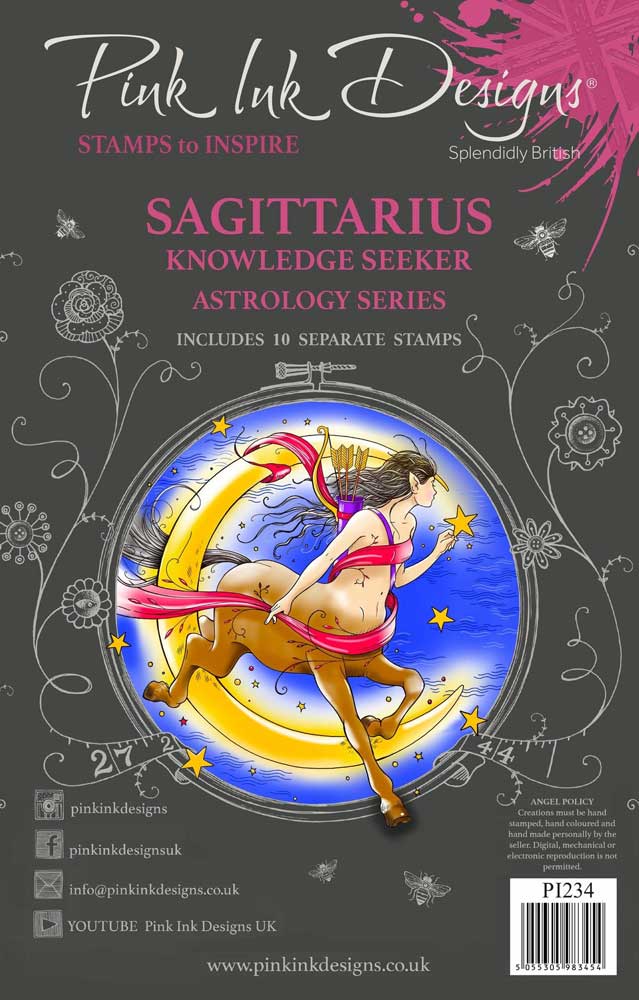 Pink Ink Designs Clear Stamp Set - Sagittarius [PI234]