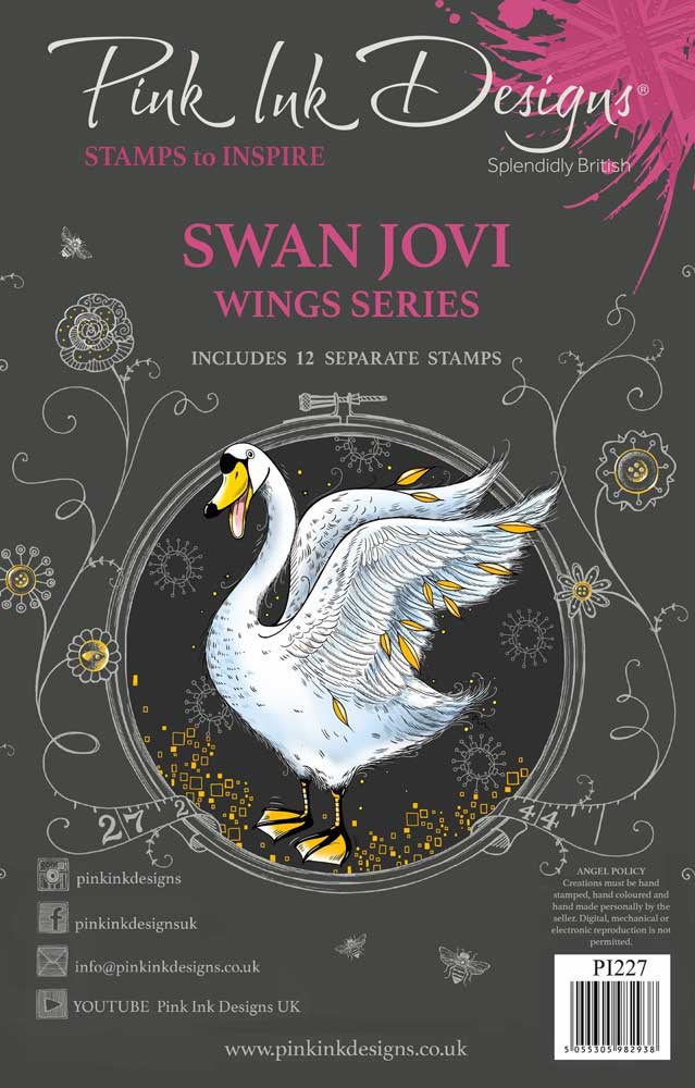 Pink Ink Designs Clear Stamp Set - Swan Jovi [PI227]