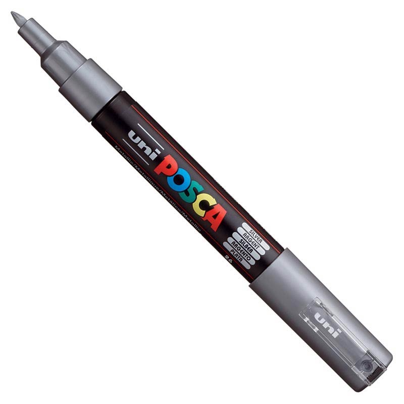 Posca PC-1M Extra Fine Silver Paint Marker