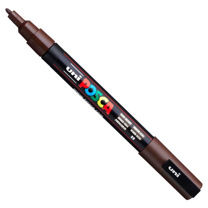 Posca Paint Marker Fine PC-3M Dark Brown