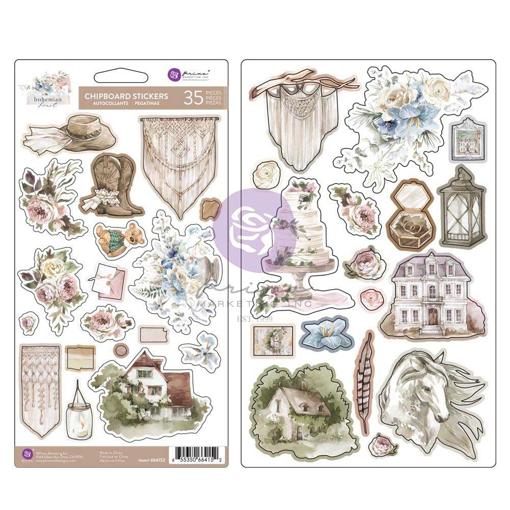 Prima Sticker Prima Bohemian Heart Collection - Joggles.com