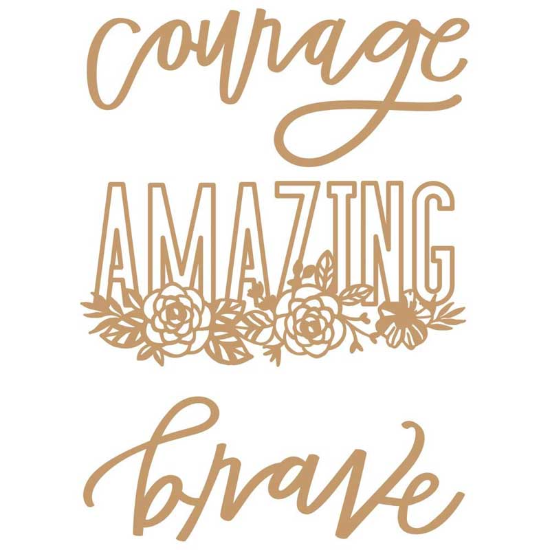 Prima Decorative Chipboard Words To Live By [647391]