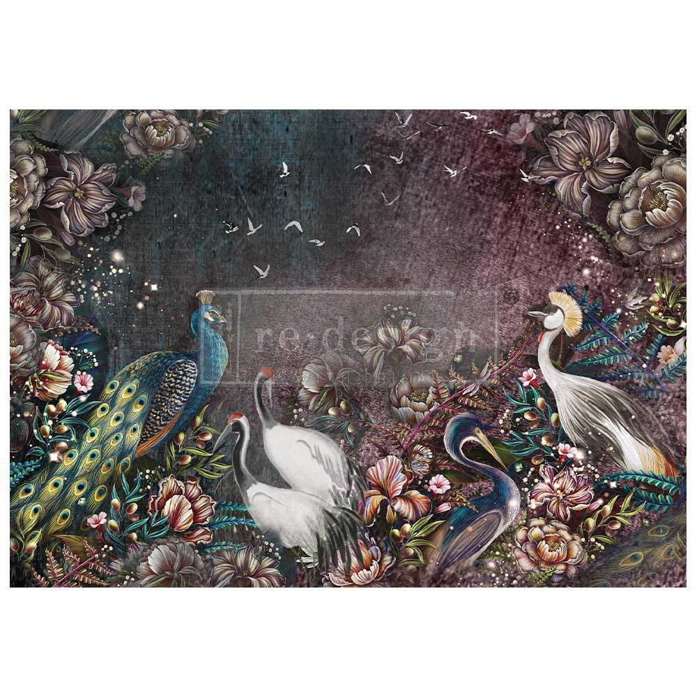 Prima Re-Design Découpage Fiber - Birds And Blooms [666316]