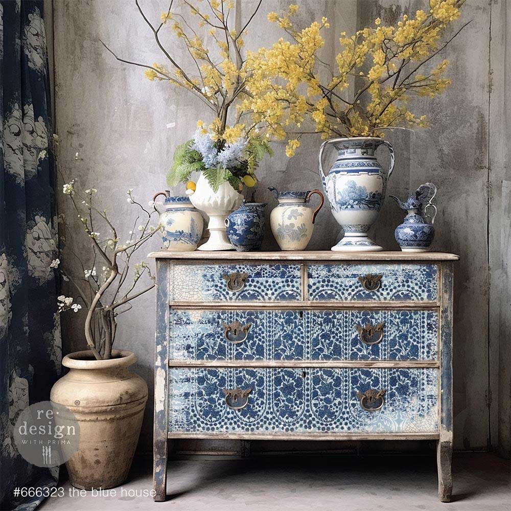 Prima Re-Design Découpage Fiber - The Blue House [666323] - Image 2