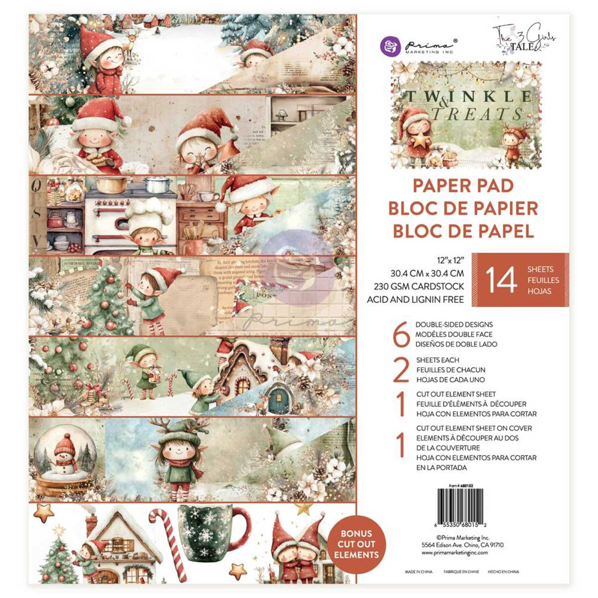 Prima Twinkle Treats Collection - 12" x 12" Paper Pad [680152]