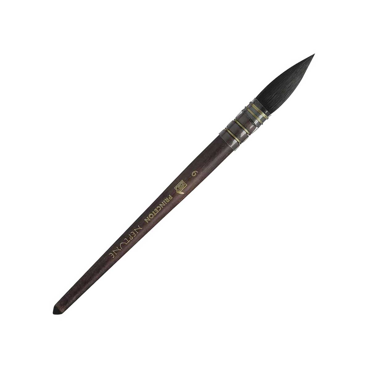 Princeton Neptune Synthetic Squirrel Quill Brush - Short Handle, Size 6 [4750Q-6]