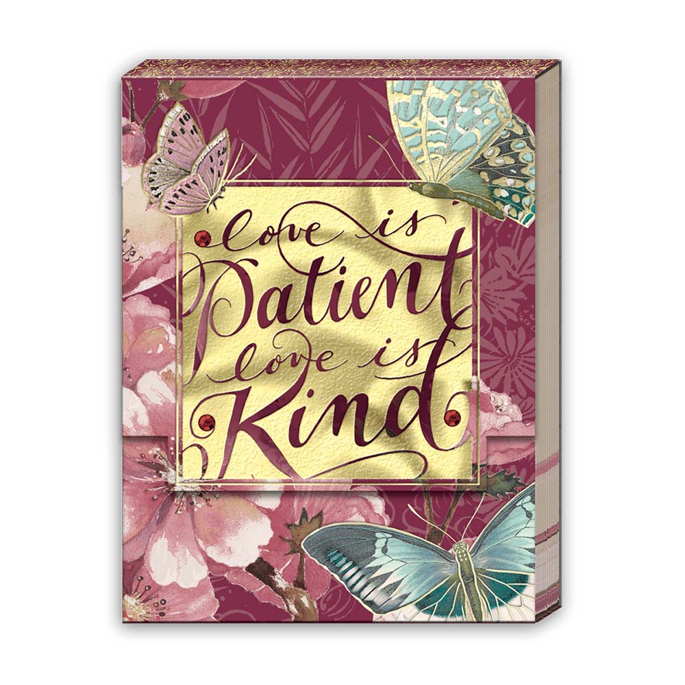 Punch Studio Pocket Notepad - Love Is Patient Love Is Kind [43905]