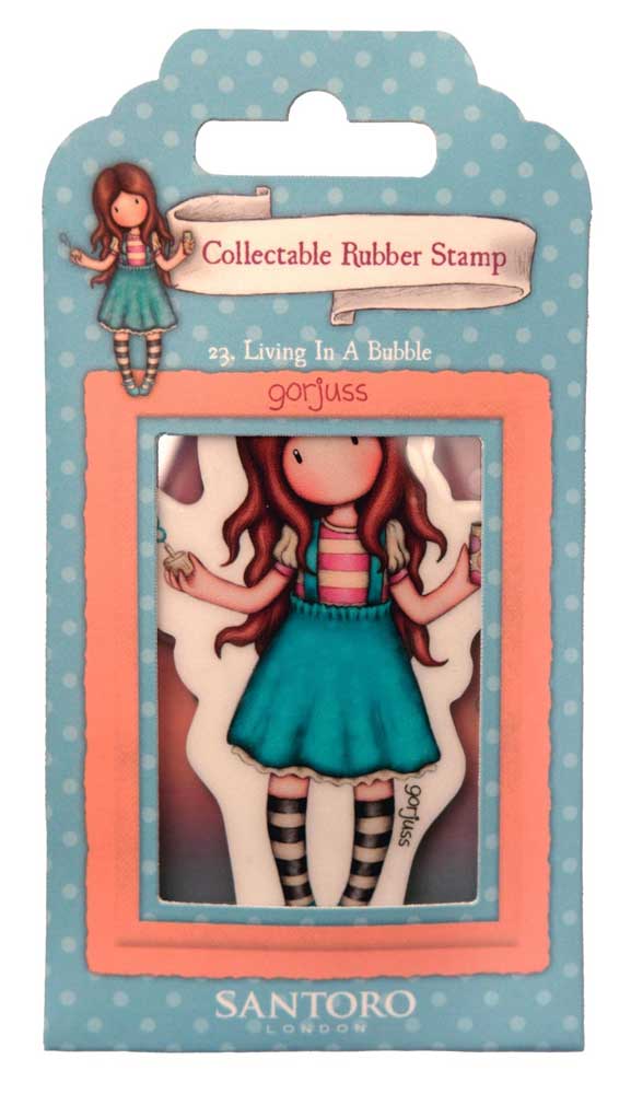 Santoro London Gorjuss Collectable Rubber Stamp - #23 Living In A Bubble [GOR-ES-STAMP685]