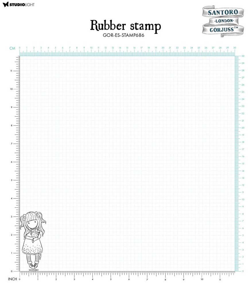 Santoro London Gorjuss Collectable Rubber Stamp - #24 Sundae [GOR-ES-STAMP686] - Image 2
