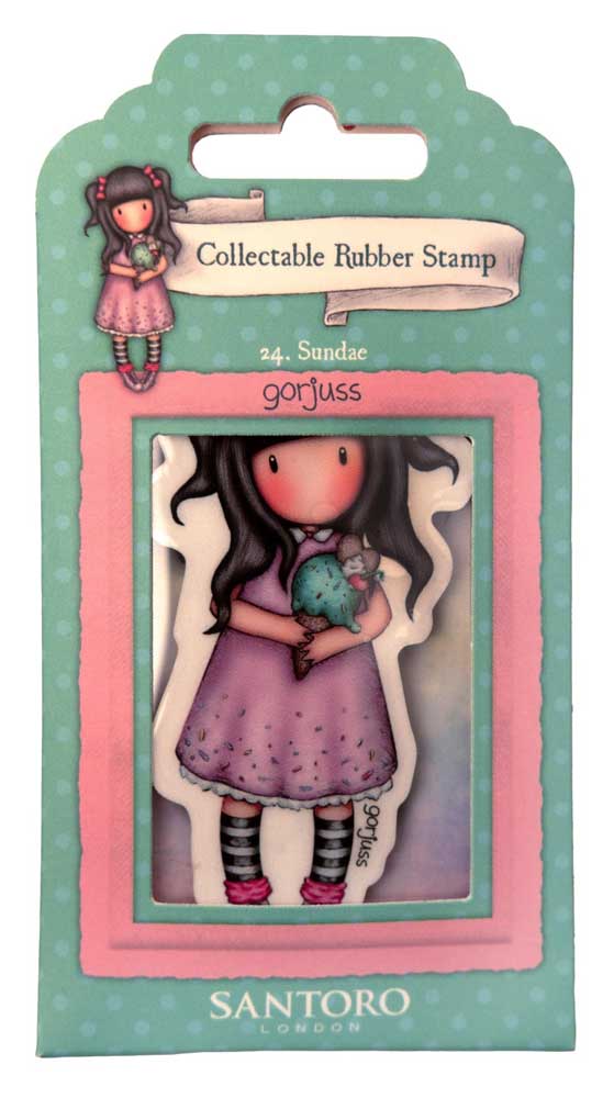 Santoro London Gorjuss Collectable Rubber Stamp - #24 Sundae [GOR-ES-STAMP686]