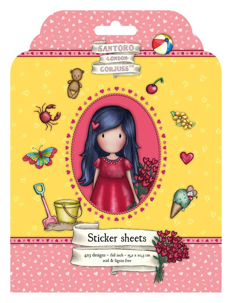 Santoro London Gorjuss Sticker Sheets [GOR-ES-STIC20]