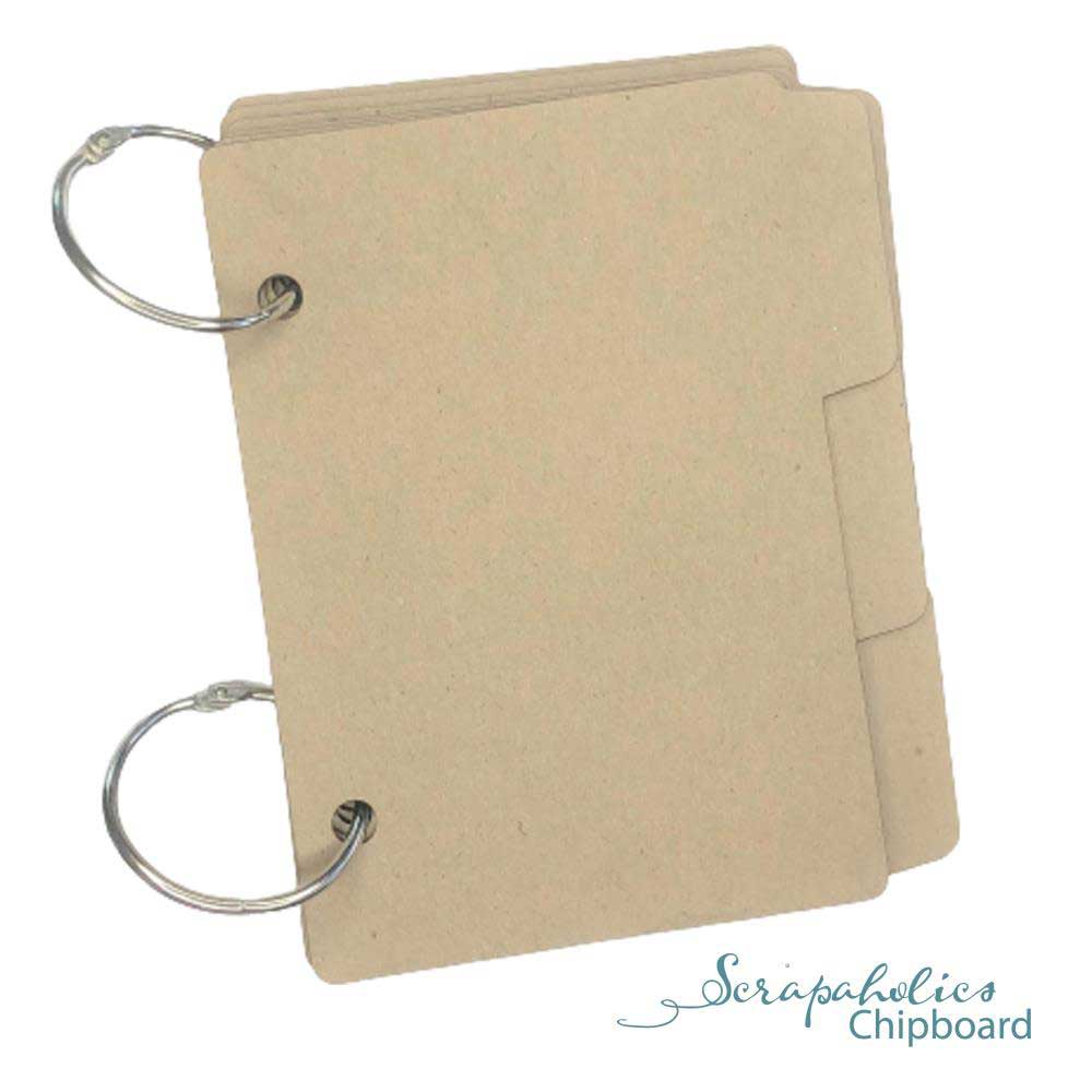 Scrapaholics Chipboard Mini Album File Folder Album [S89256