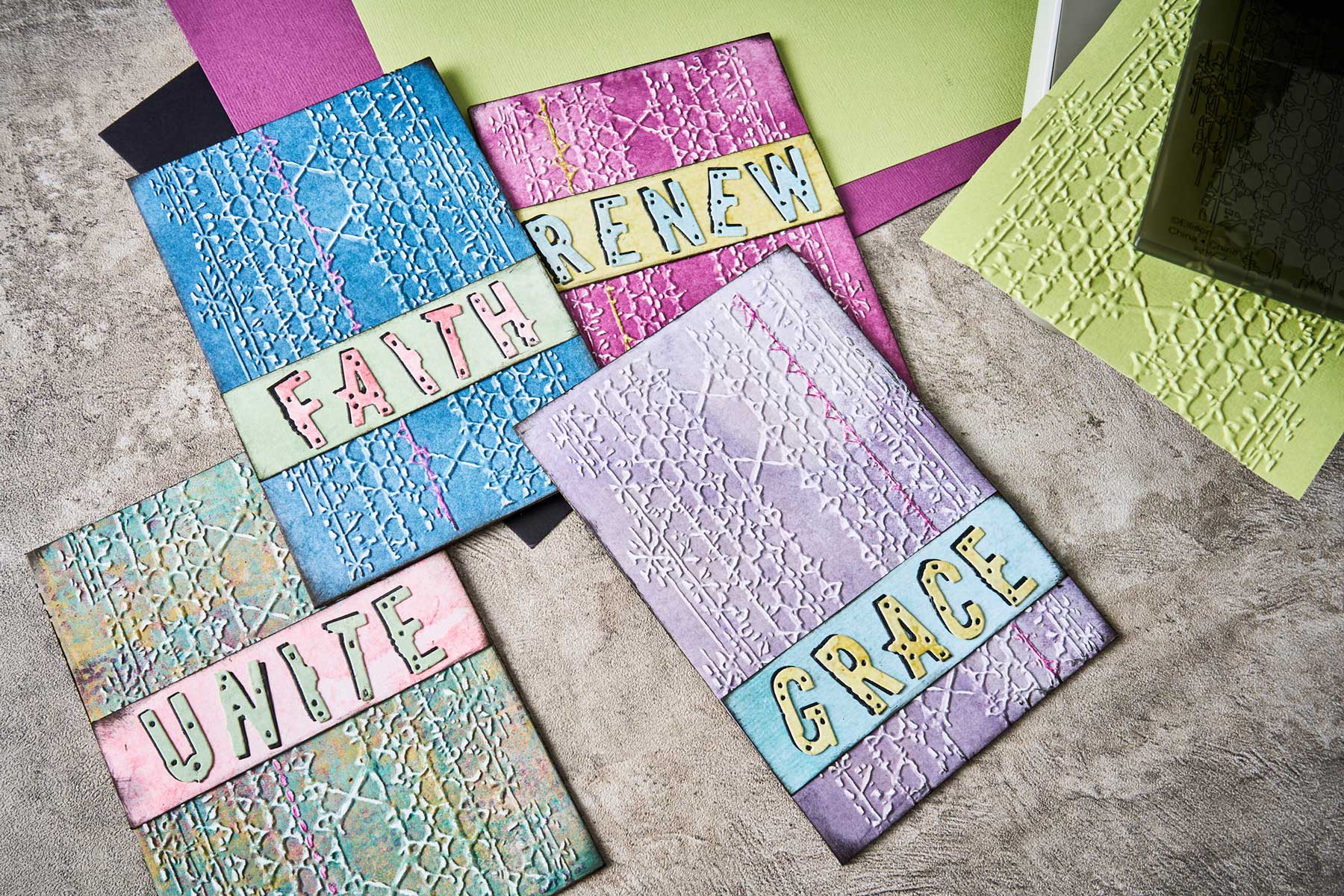 Seth Apter / Sizzix Textured Impressions 3D Embossing Folder - Magic Mesh [667049] - Image 3