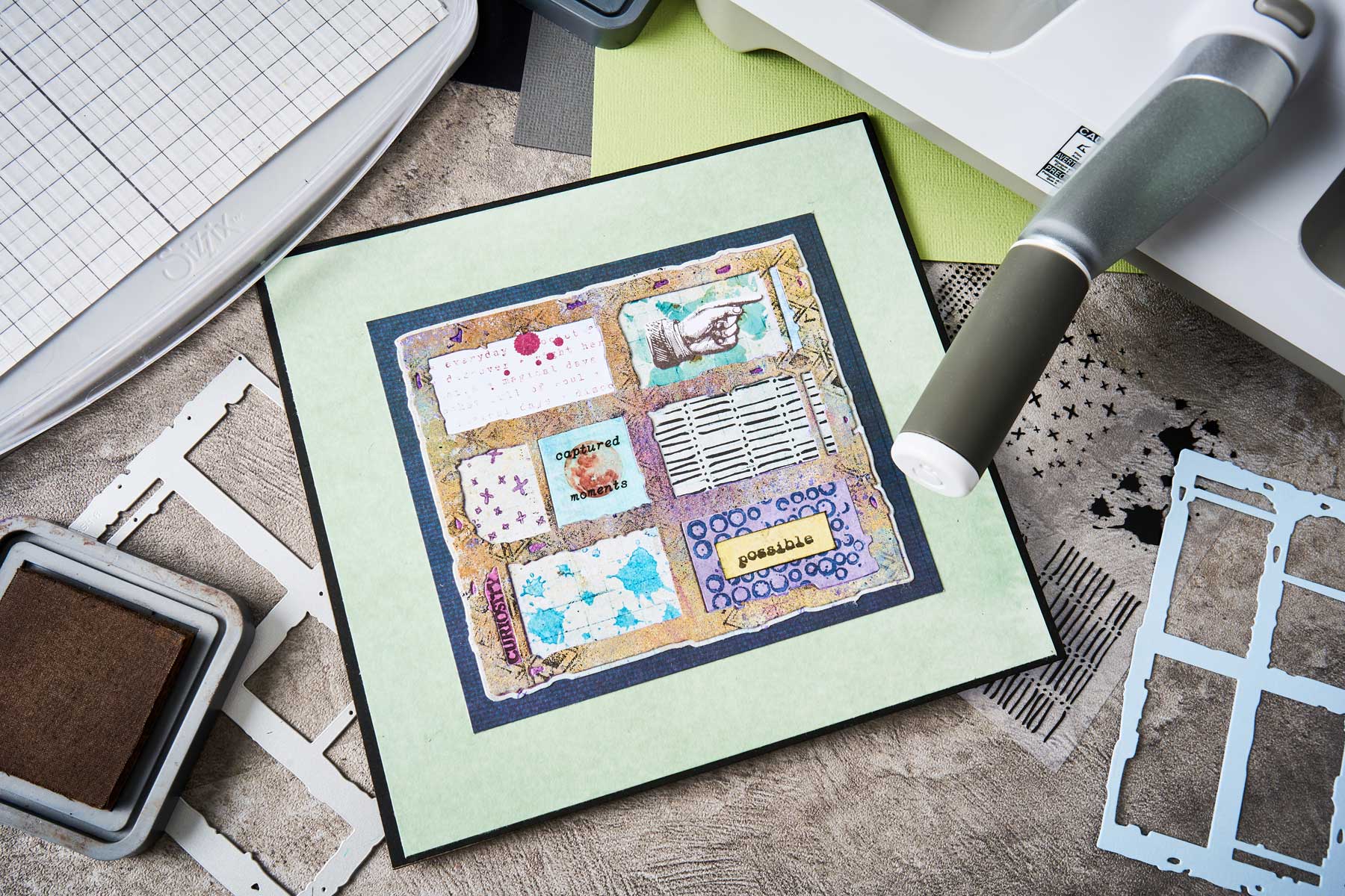 Seth Apter / Sizzix Thinlits Die & Stamp Set - Viewfinder [667054] - Image 4