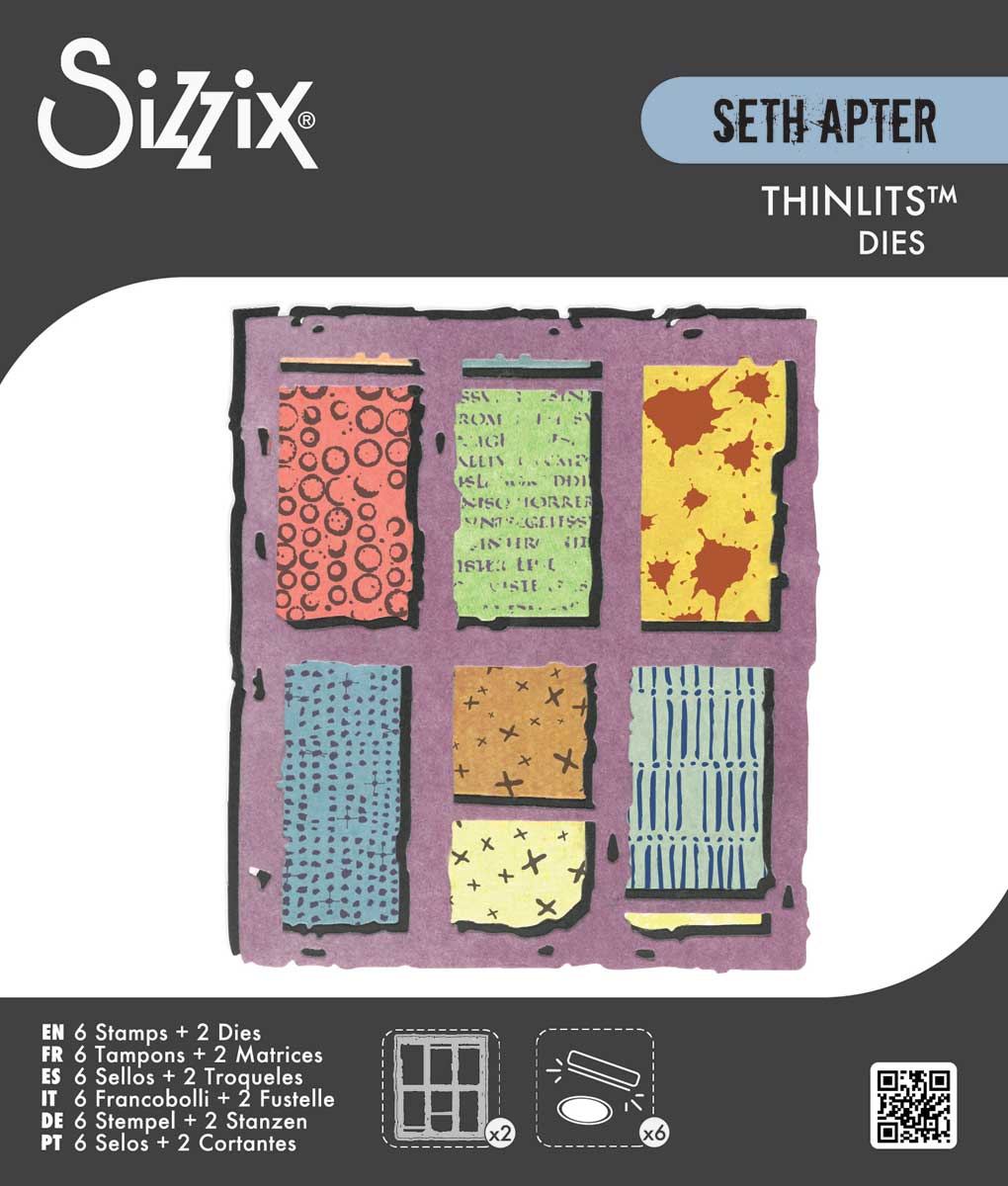 Seth Apter / Sizzix Thinlits Die & Stamp Set - Viewfinder [667054]