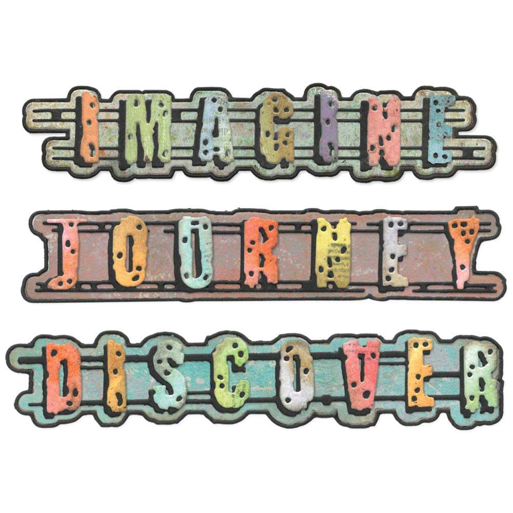 Seth Apter / Sizzix Thinlits - Word Wafers #1 [666905] - Image 3