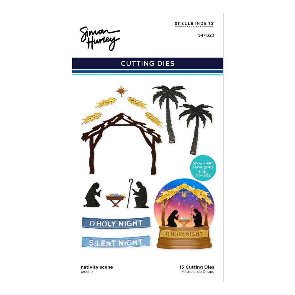 Simon Hurley / Spellbinders Cutting Dies - Nativity Scene [S4-1323]