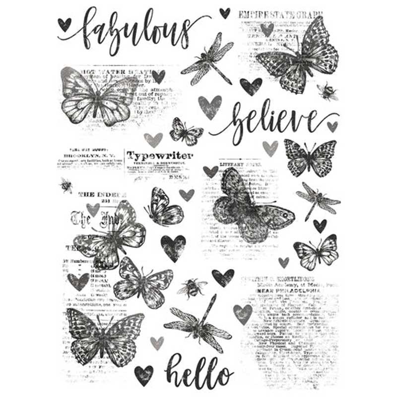 Simple Stories Simple Vintage Essentials Collection - Rub Ons - Butterflies [20426] - Image 2