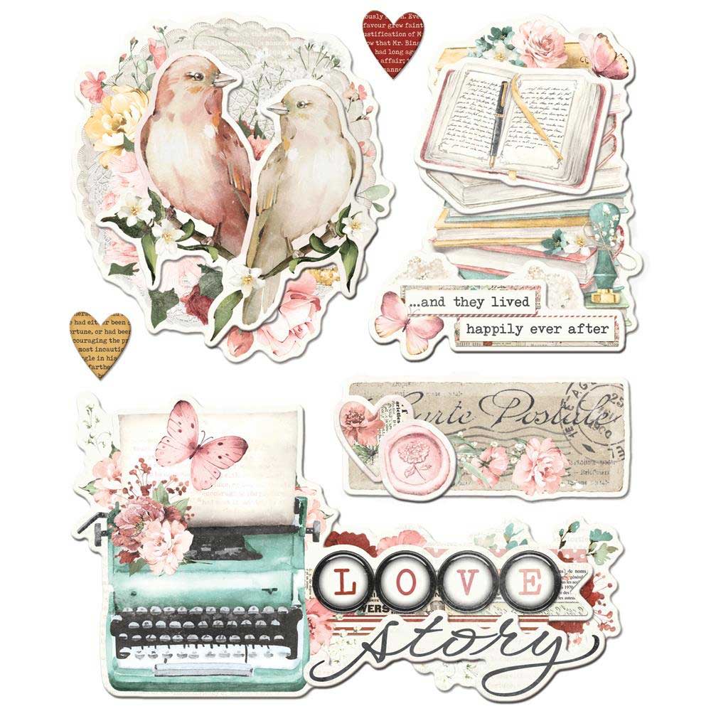 Simple Stories Simple Vintage Love Story Collection - Layered Chipboard [21430] - Image 2