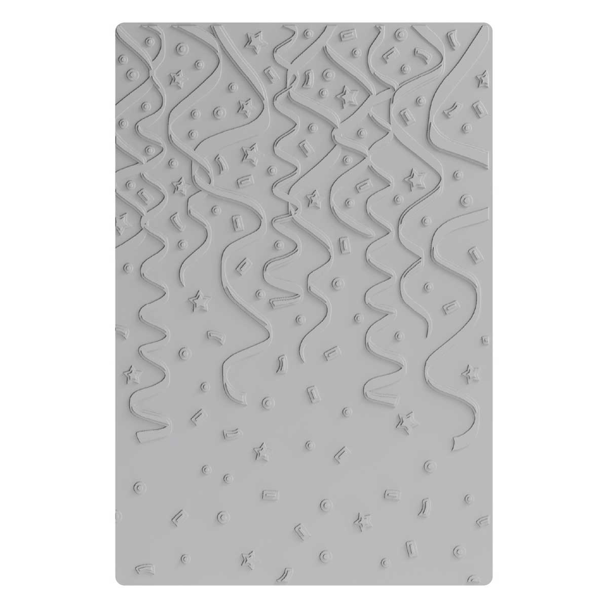 Sizzix 25th Birthday Collection - Eileen Hull Textured Impressions Multi-Level Embossing Folder - Party Time [667131] - Image 2