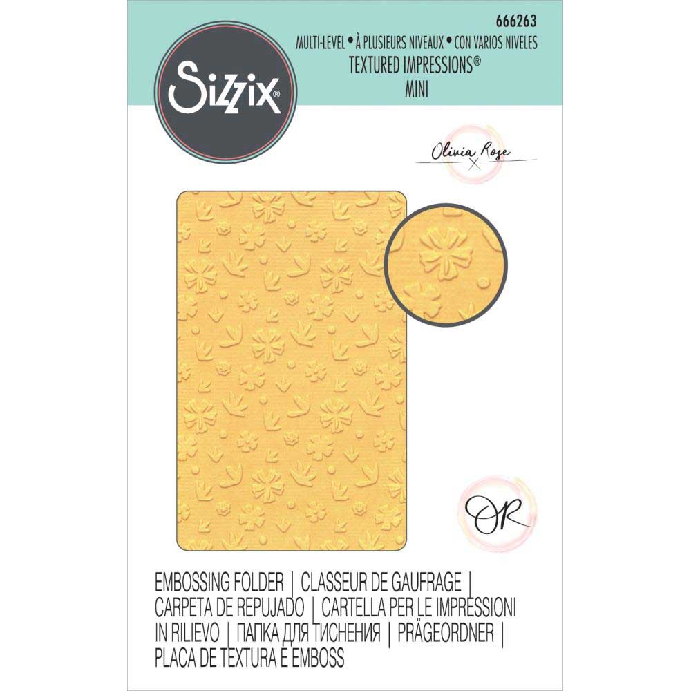 Sizzix 3D Textured Impressions By Olivia Rose - Scattered Florals [666263]