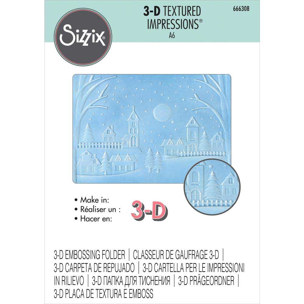 Sizzix 3D Textured Impressions - Winter Village [666308]