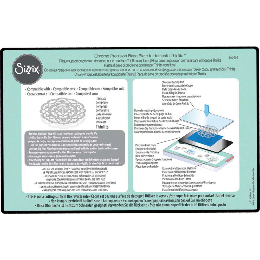 Sizzix Chrome Precision Base Plate For Intricate Thinlits [660470] - Image 2