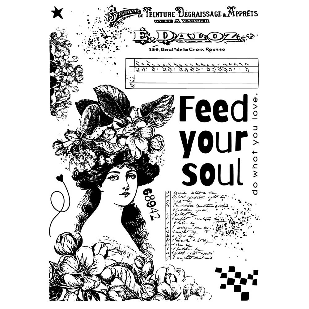 Sizzix Studio - Layered Stencil & Stamp Set - Feed Your Soul [666755] - Image 2