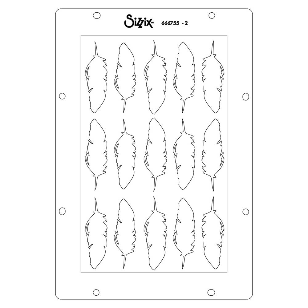 Sizzix Studio - Layered Stencil & Stamp Set - Feed Your Soul [666755] - Image 4