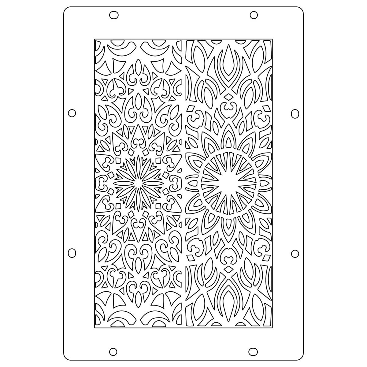 Sizzix Studio - Layered Stencil & Stamp Set - Mark Montano, Built It [666957] - Image 2