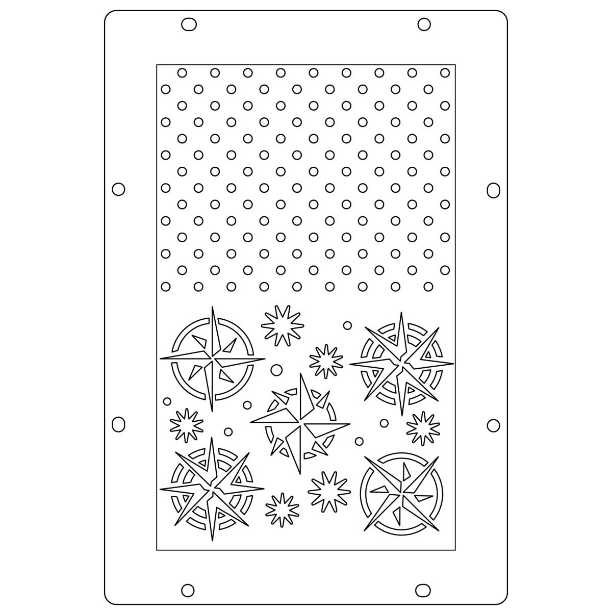 Sizzix Studio - Layered Stencil & Stamp Set - Mark Montano, My Favorite Things [666954] - Image 4