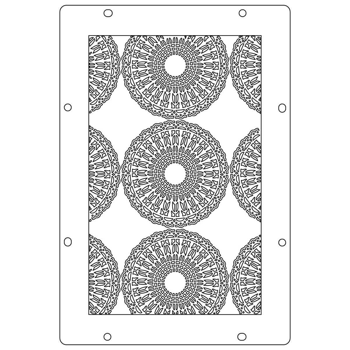 Sizzix Studio - Layered Stencil & Stamp Set - Mark Montano, Stitches [666955] - Image 2