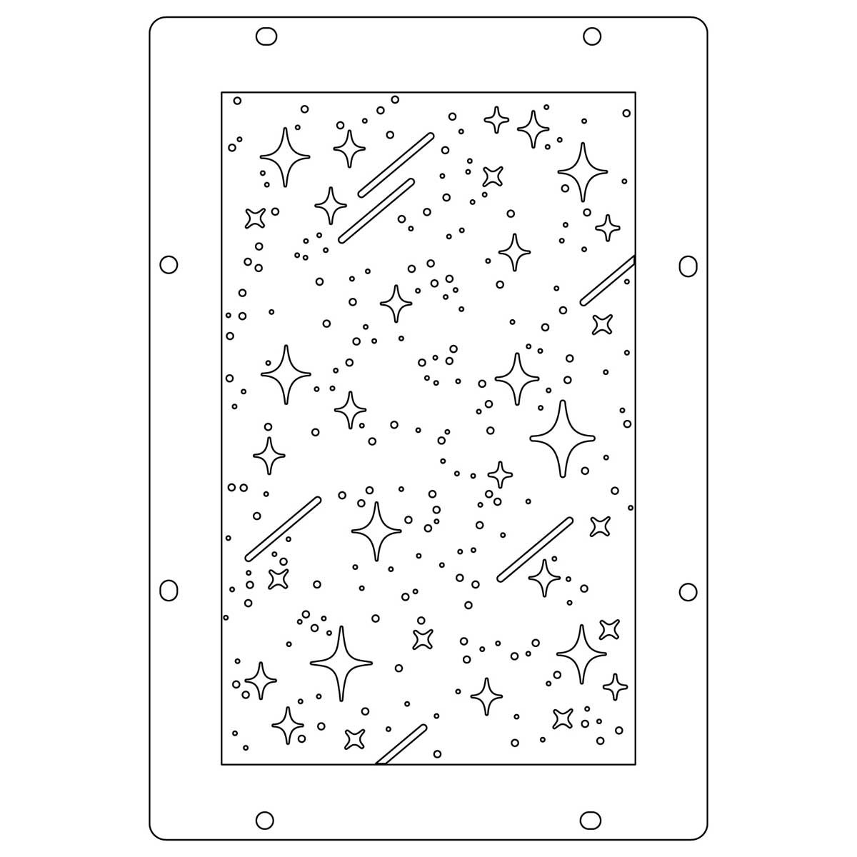 Sizzix Studio - Layered Stencil & Stamp Set - Mark Montano, Weather Wonder [666956] - Image 2