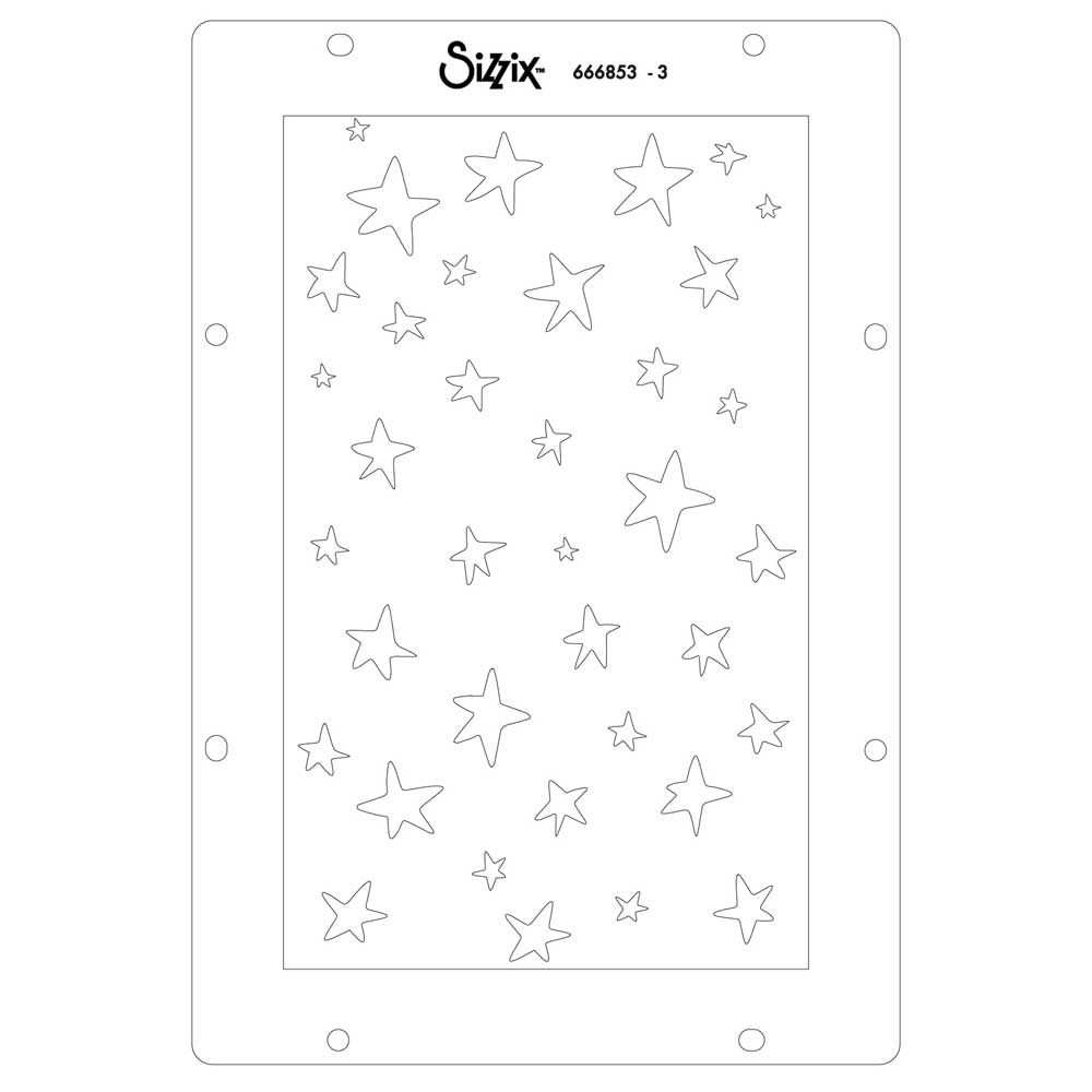 Sizzix Studio - Layered Stencil & Stamp Set - The Rs Have It [666853] - Image 5