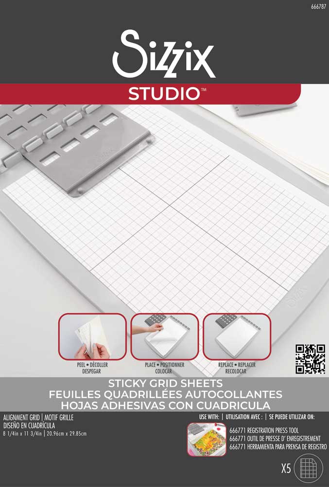 Sizzix Studio - Sticky Grid Sheets [666787]