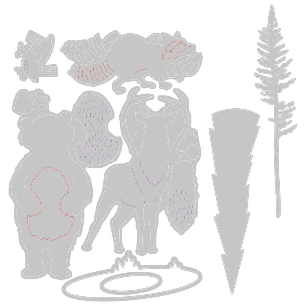 Sizzix Thinlits By Josh Griffiths - Forest Animals #2 [666241] - Image 2