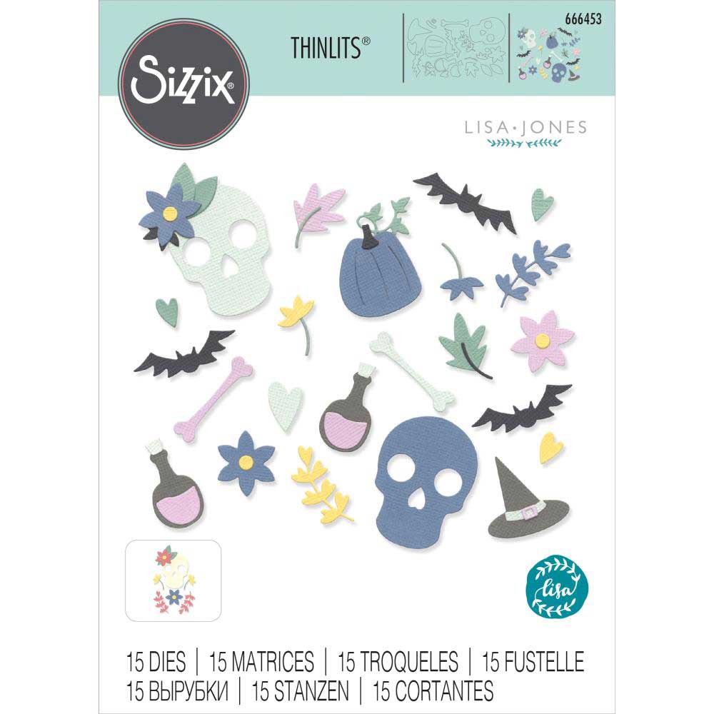 Sizzix Thinlits By Lisa Jones - Spooky Icons [666453]