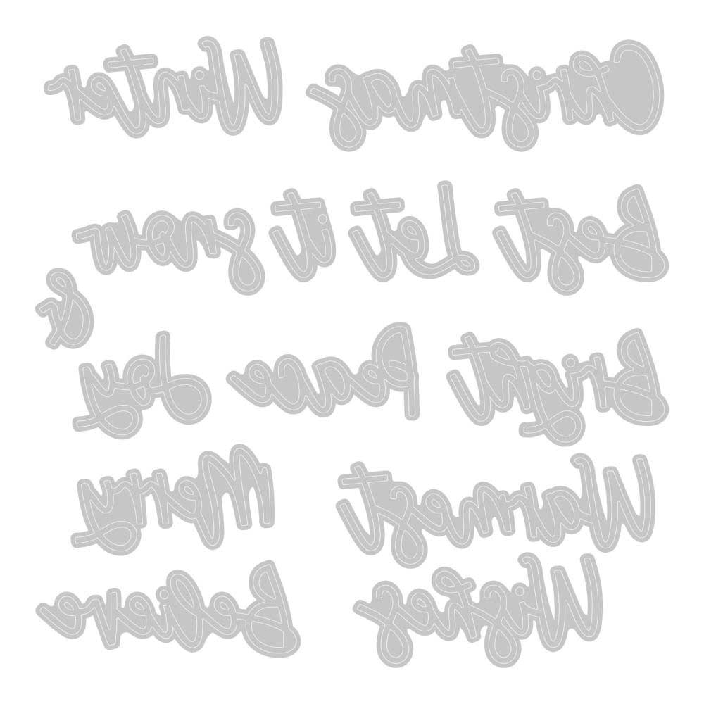 Sizzix Thinlits By Lisa Jones - Variety Sentiments #2 [666457] - Image 2