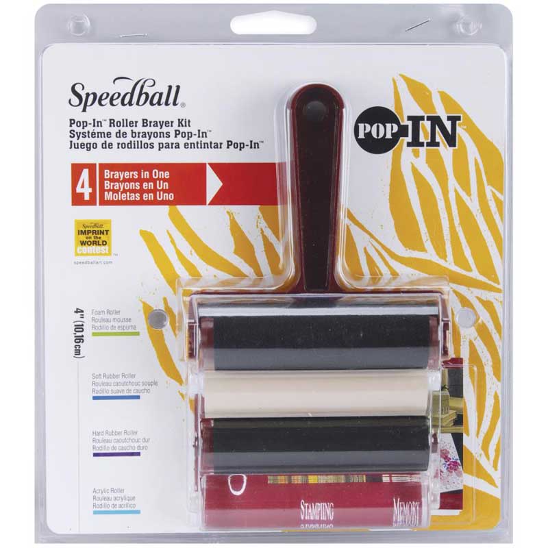 Speedball 4 Pop-In Roller Brayer Kit