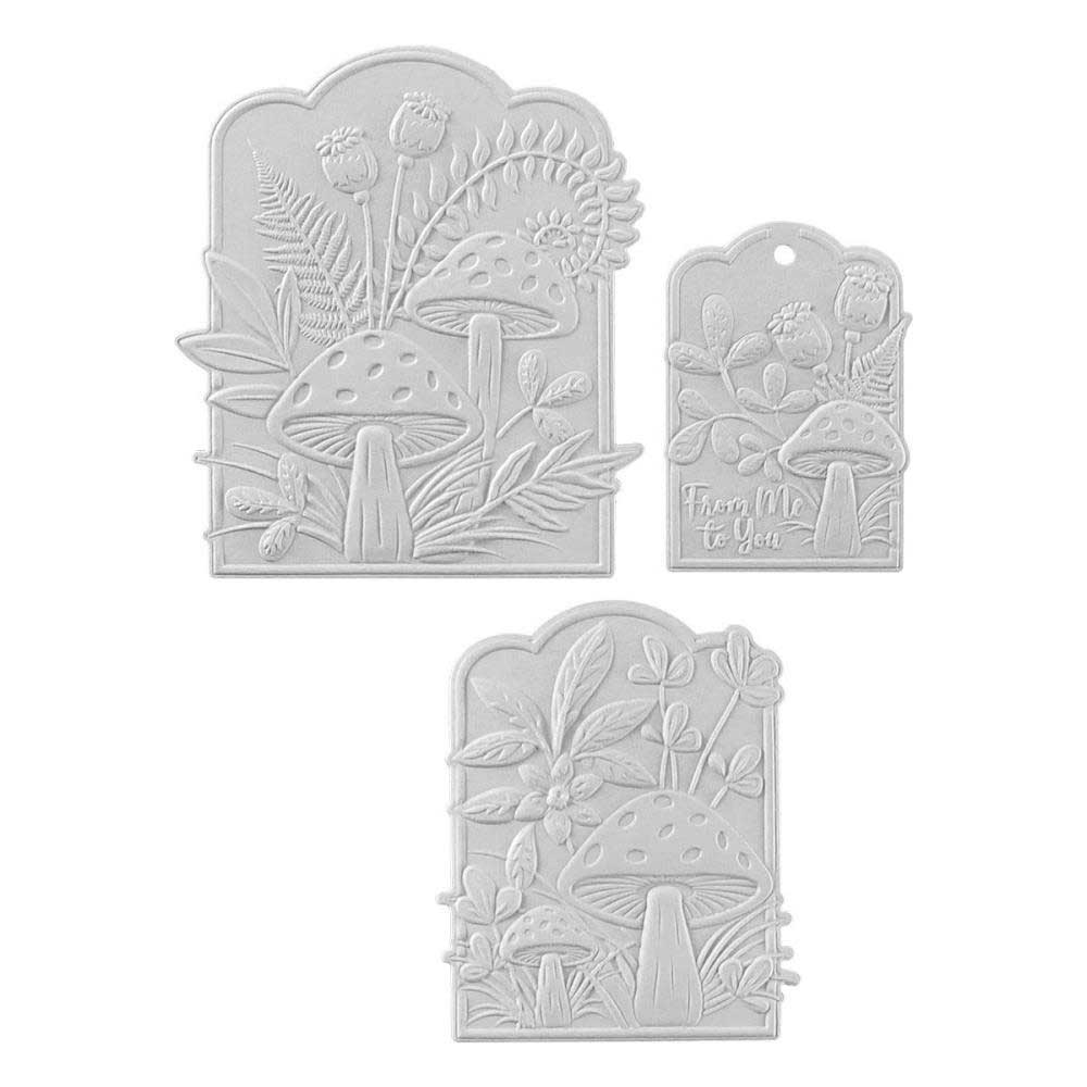 Spellbinders 3D Emboss & Cut Folder - Mushrooms From Me To You [E3D-084] - Image 2