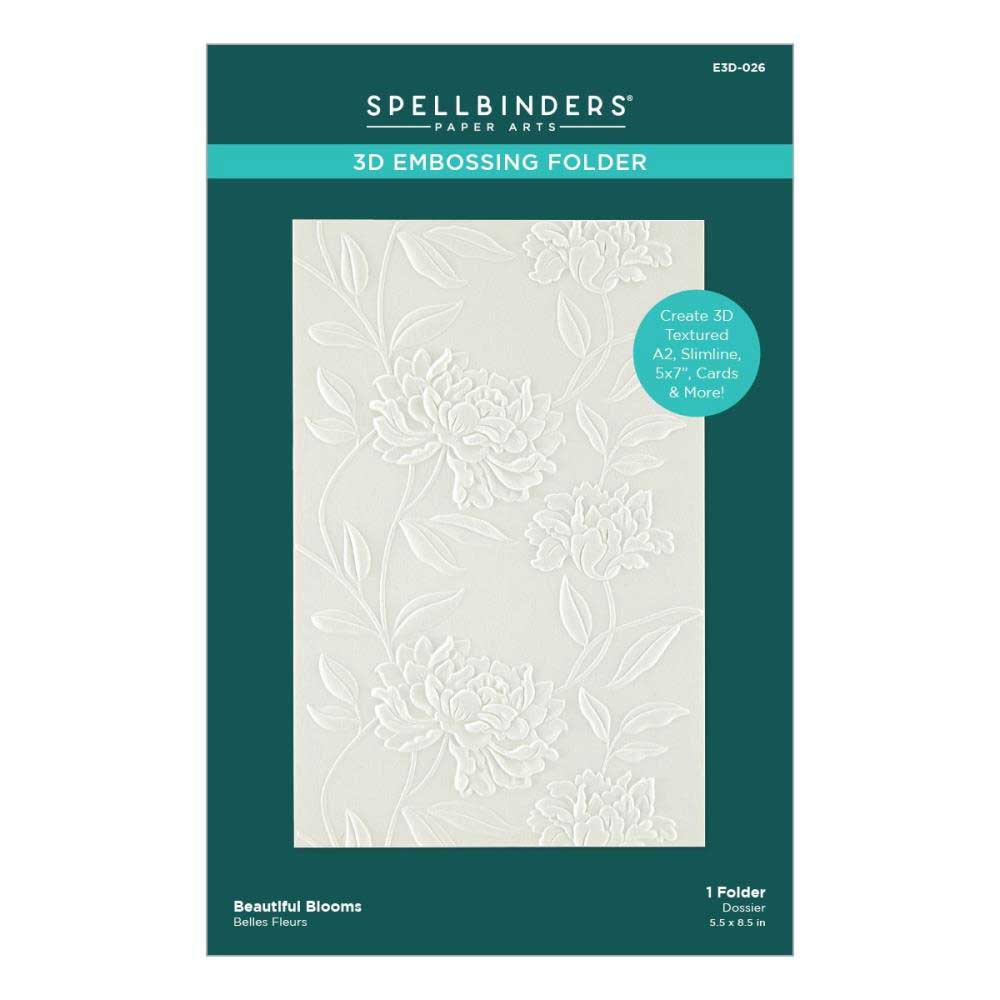 Spellbinders 3D Embossing Folder - Beautiful Blooms [E3D-026]