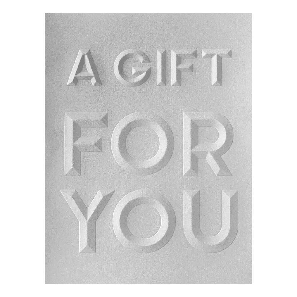 Spellbinders 3D Embossing Folder - Beveled A Gift For You A2 Cardfront [E3D-093] - Image 2