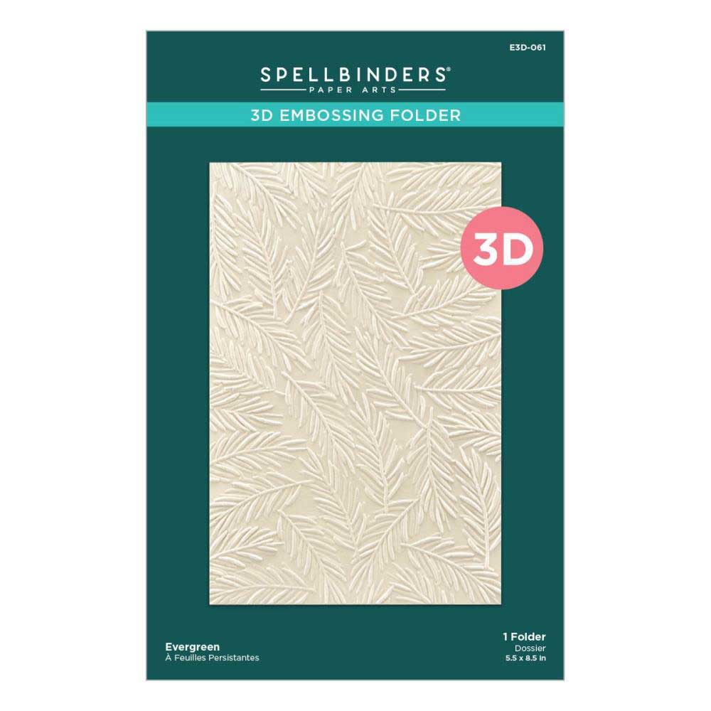 Spellbinders 3D Embossing Folder - Evergreen [E3D-061]