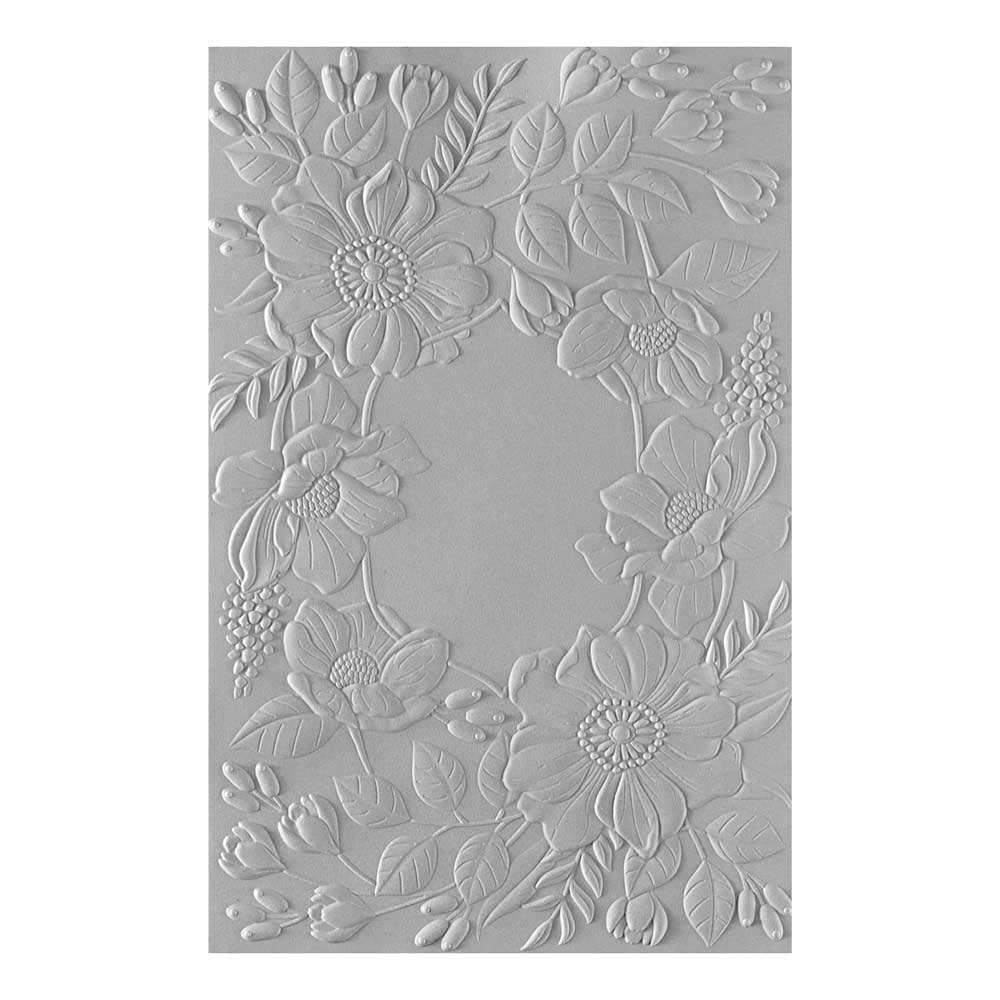 Spellbinders 3D Embossing Folder - Fresh Picked Floral Frame [E3D-101] - Image 2