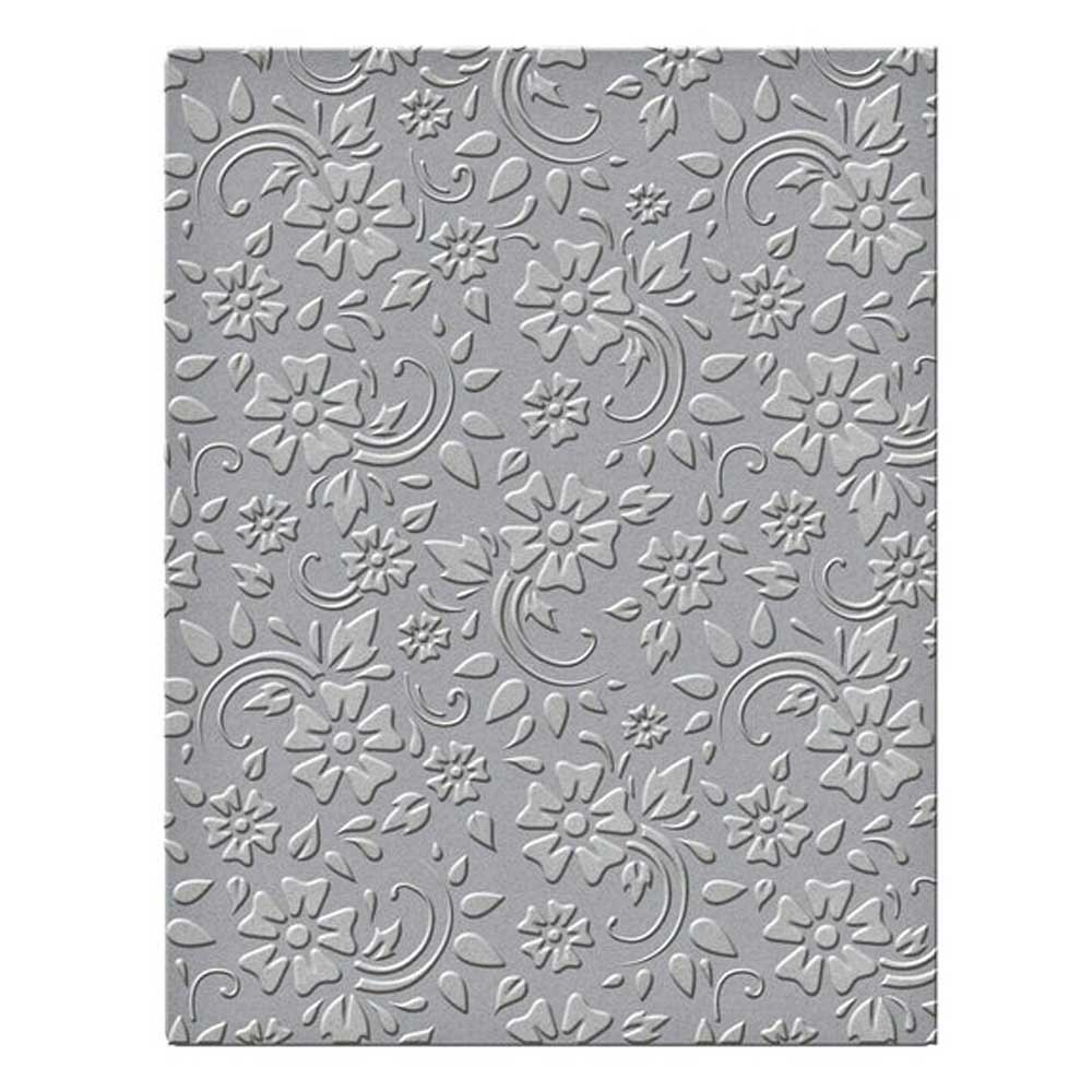 Spellbinders Detailed Embossing Folder - Flowers And Leaves [SES-008] - Image 2
