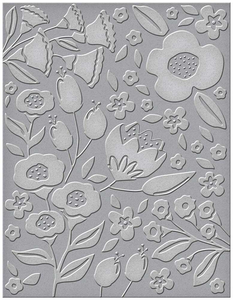 Spellbinders Detailed Embossing Folder - Simply Perfect Florets [SES-015] - Image 2