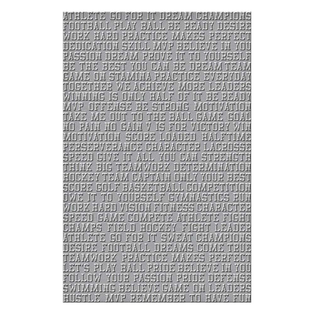 Spellbinders Embossing Folder - Sports Talk [SES-057] - Image 2