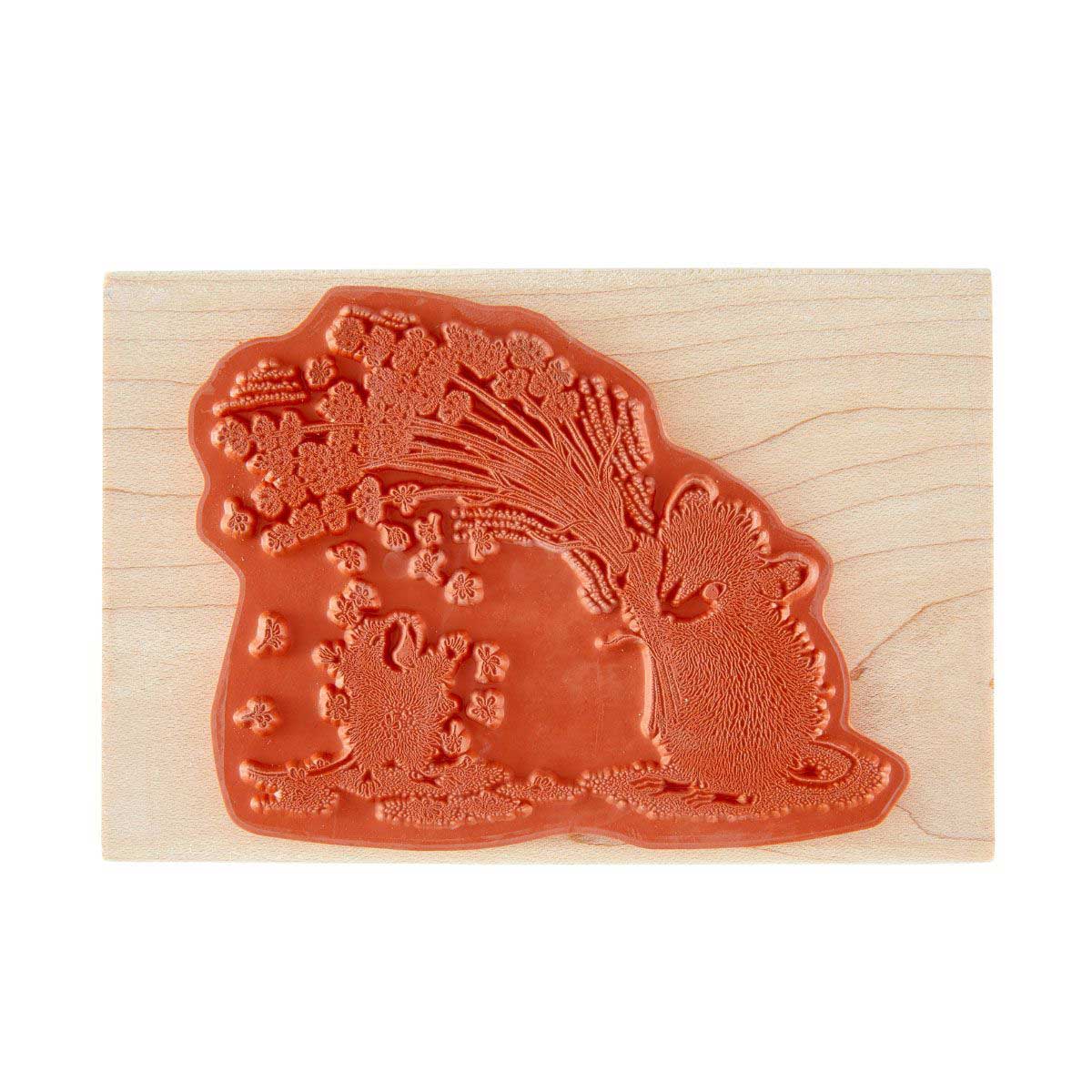 Spellbinders / House Mouse Wood Mounted Stamp - Flower Shower [HMW-011] - Image 2