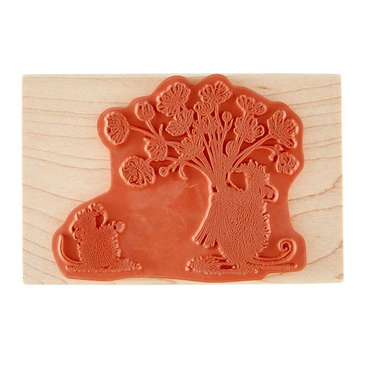 Spellbinders / House Mouse Wood Mounted Stamp - Rare Bloom [HMW-030] - Image 2